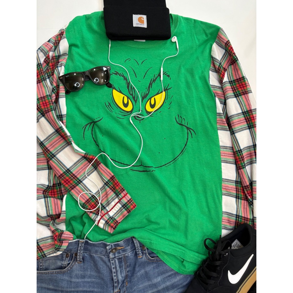 Campfire shirt Grinch upcycle